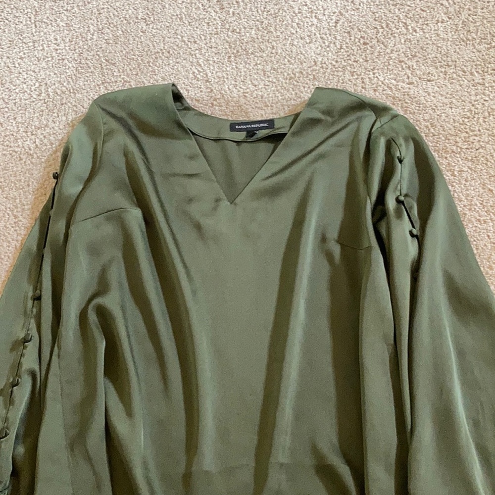 green blouse